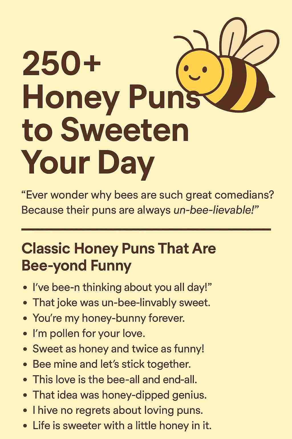 Honey Puns