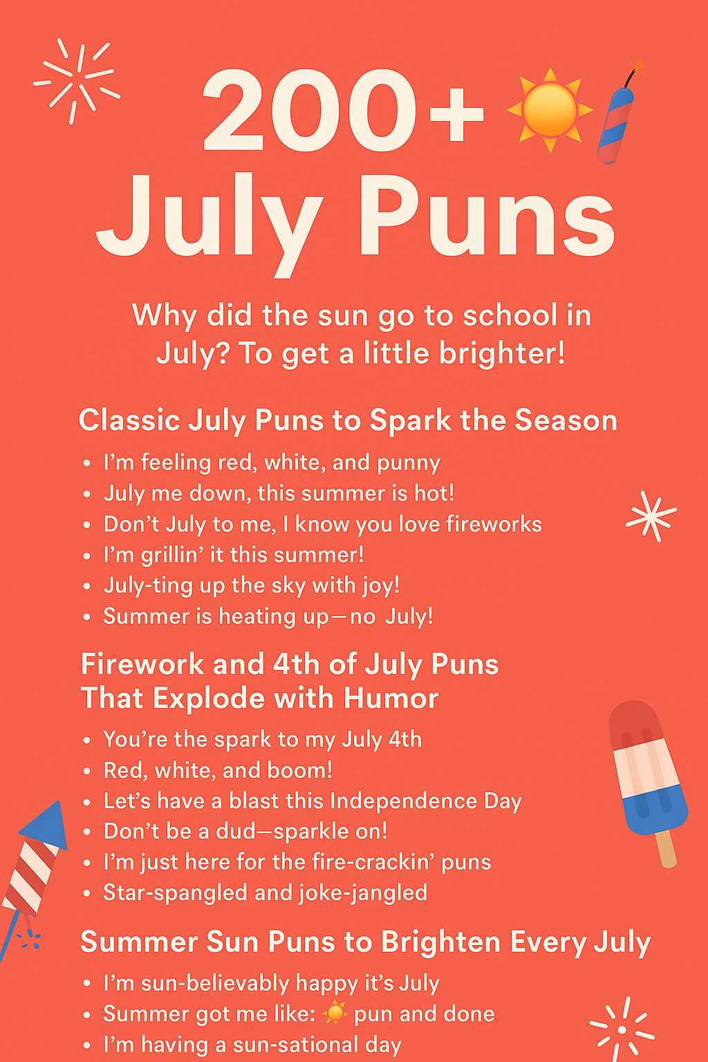 July Puns