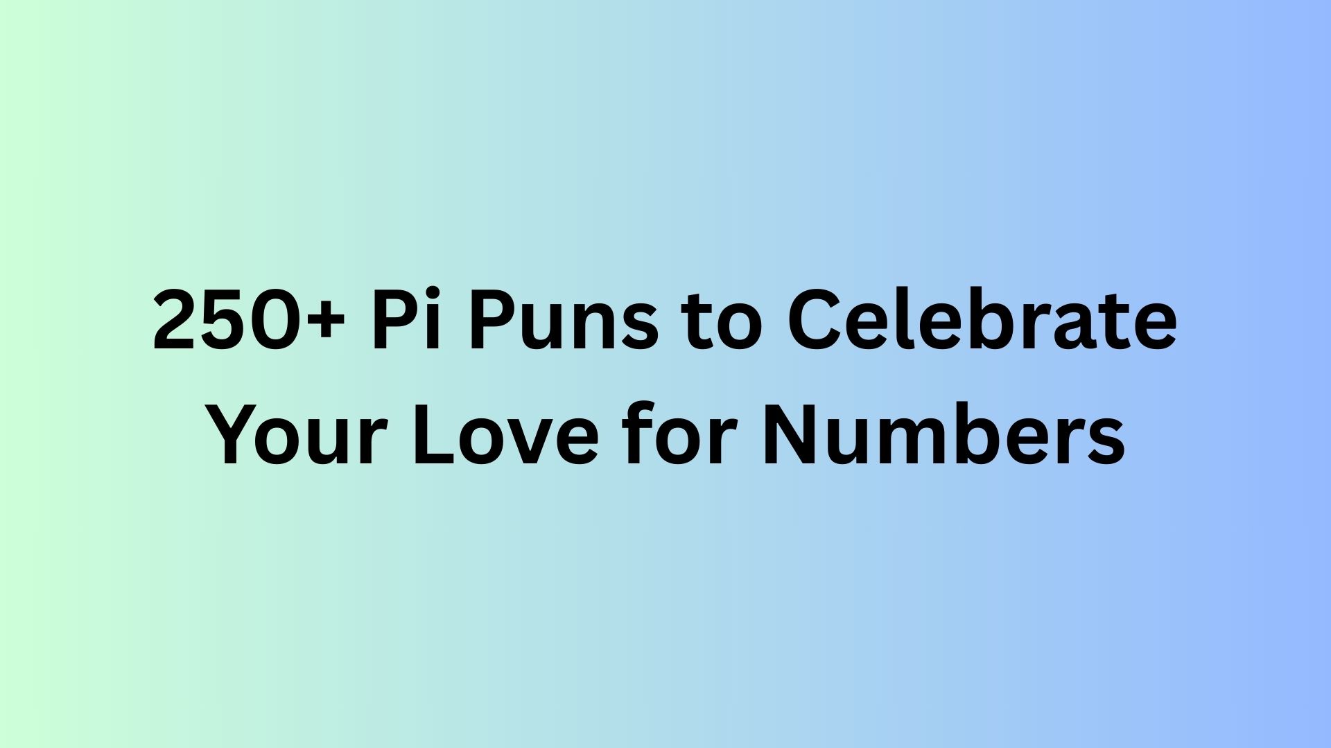 Pi Puns