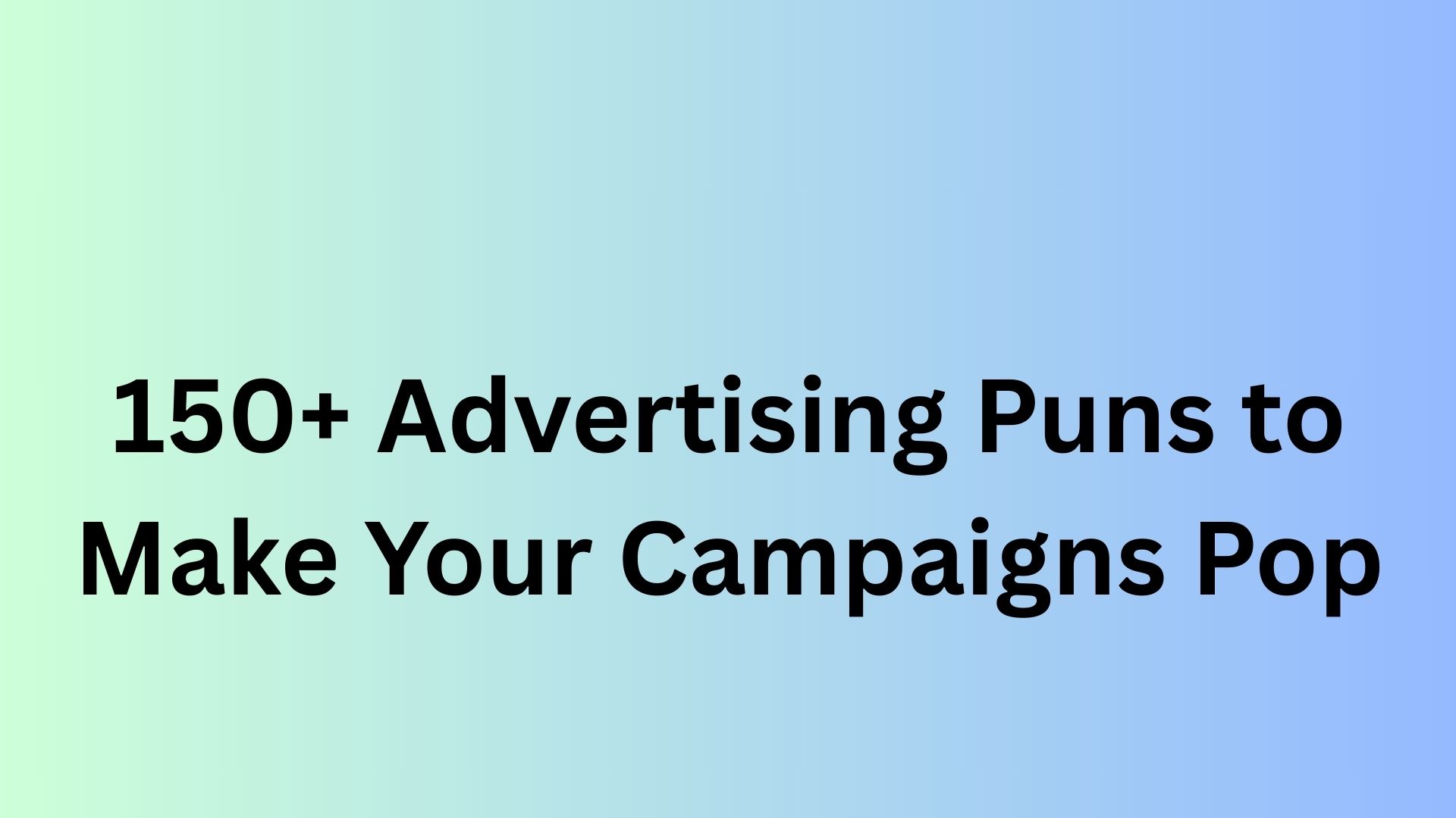 Advertising Puns