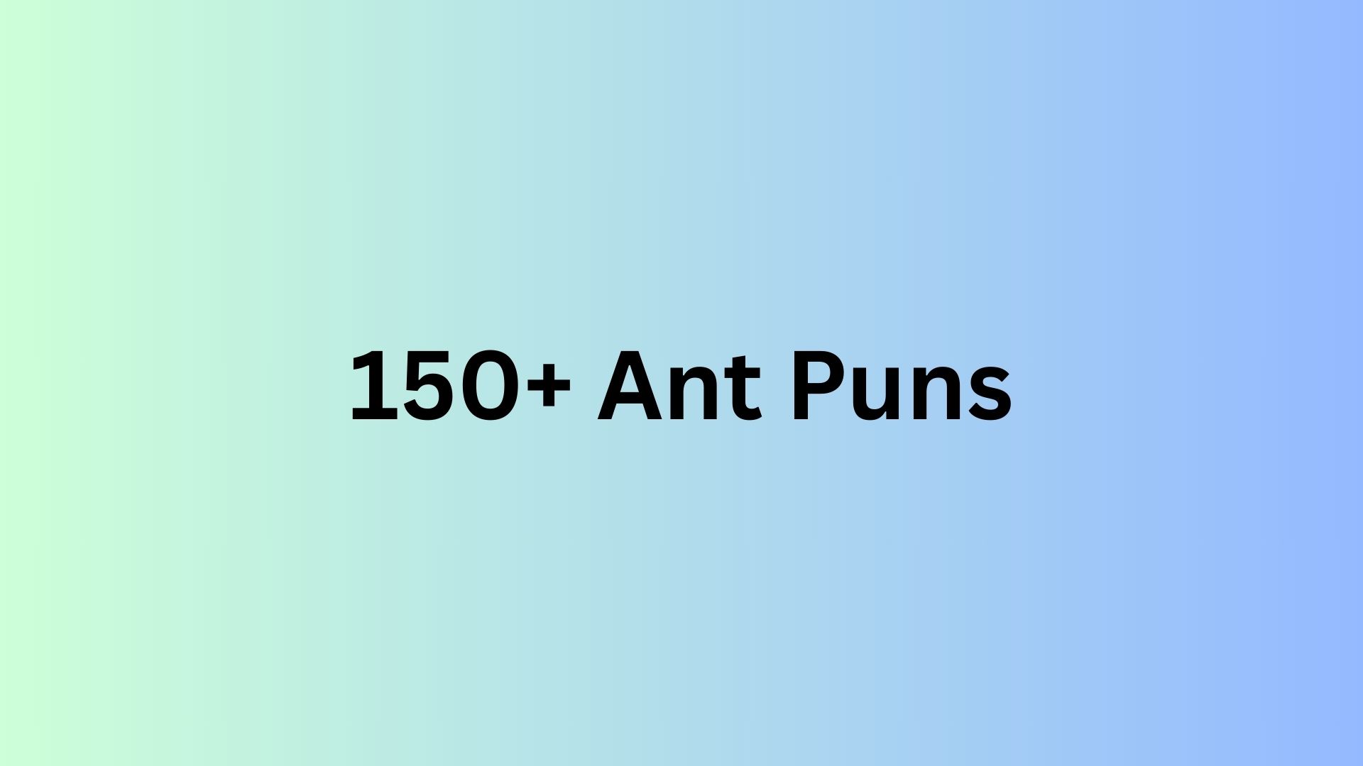 Ant Puns