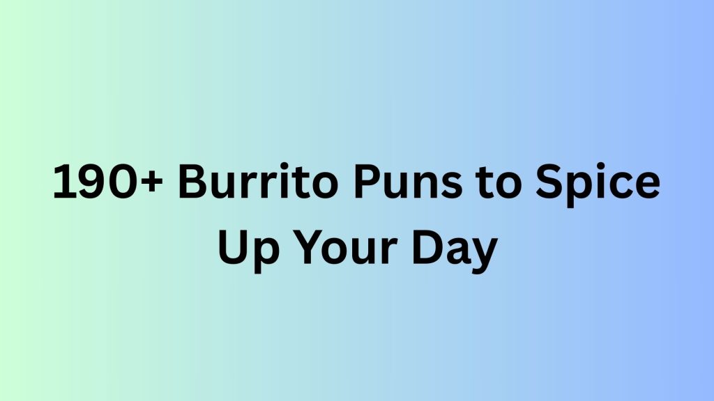 Burrito Puns
