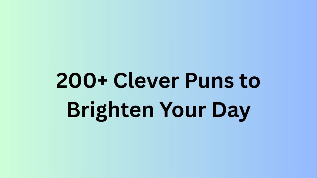 Clever Puns