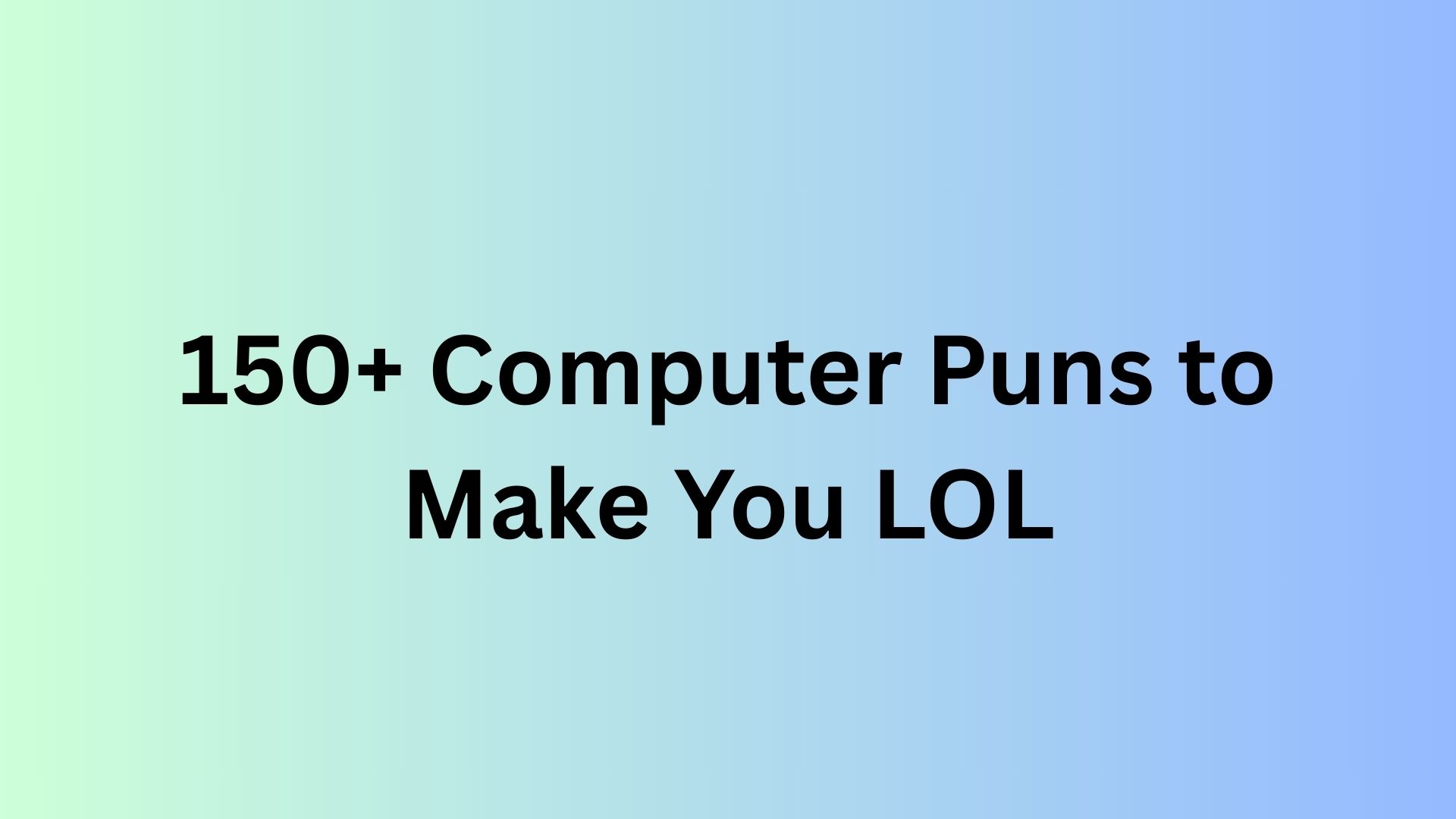 Computer Puns