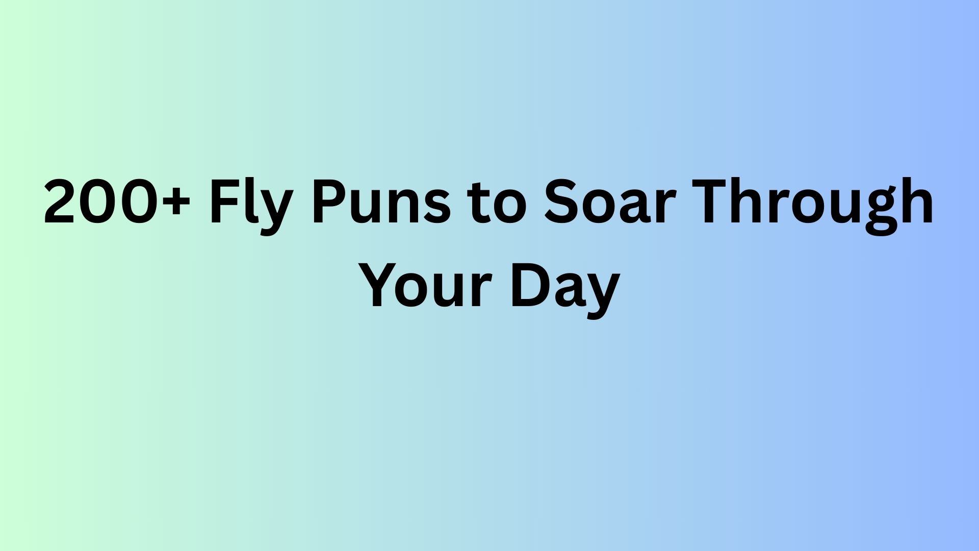 Fly Puns