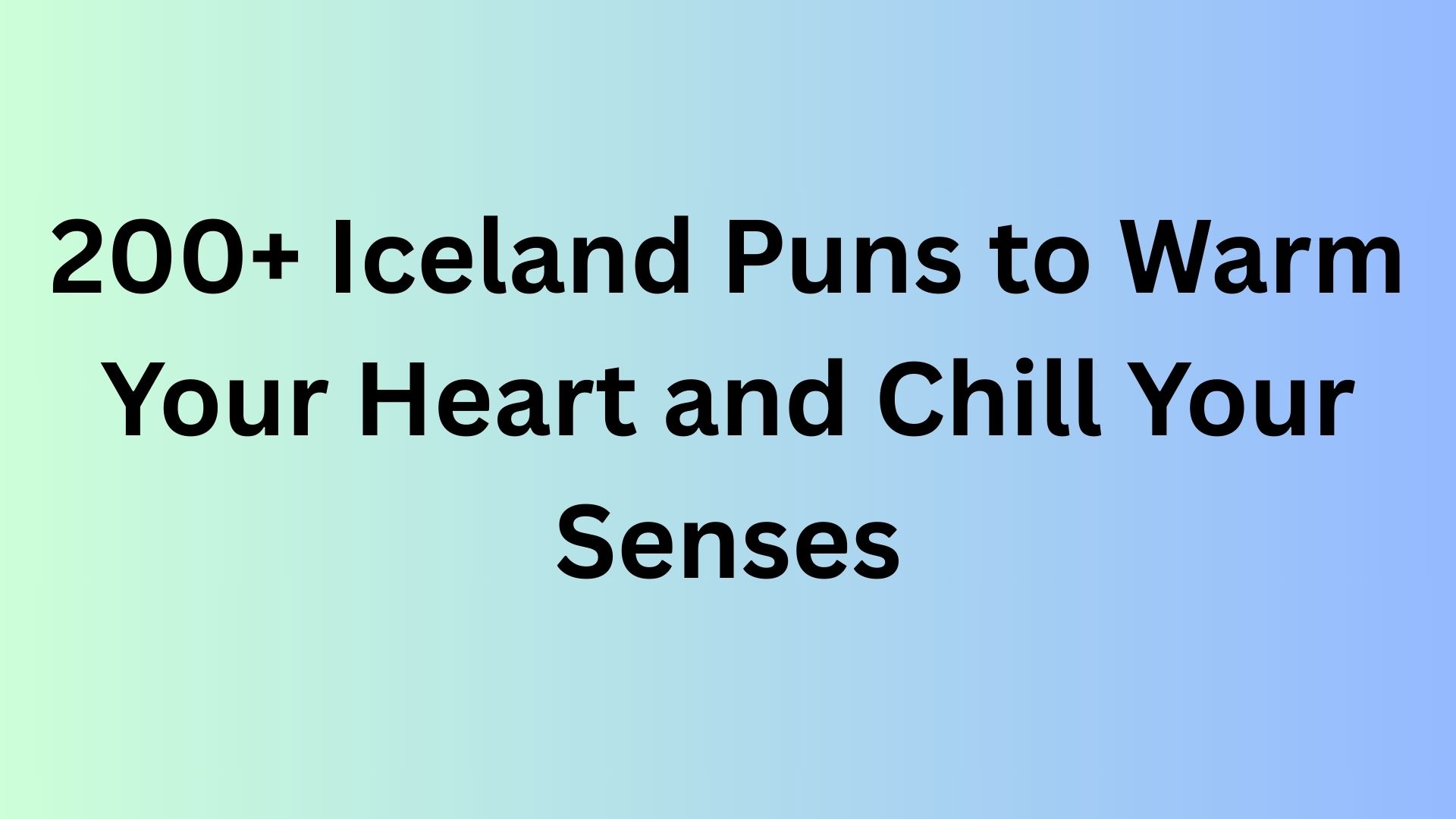 Iceland Puns