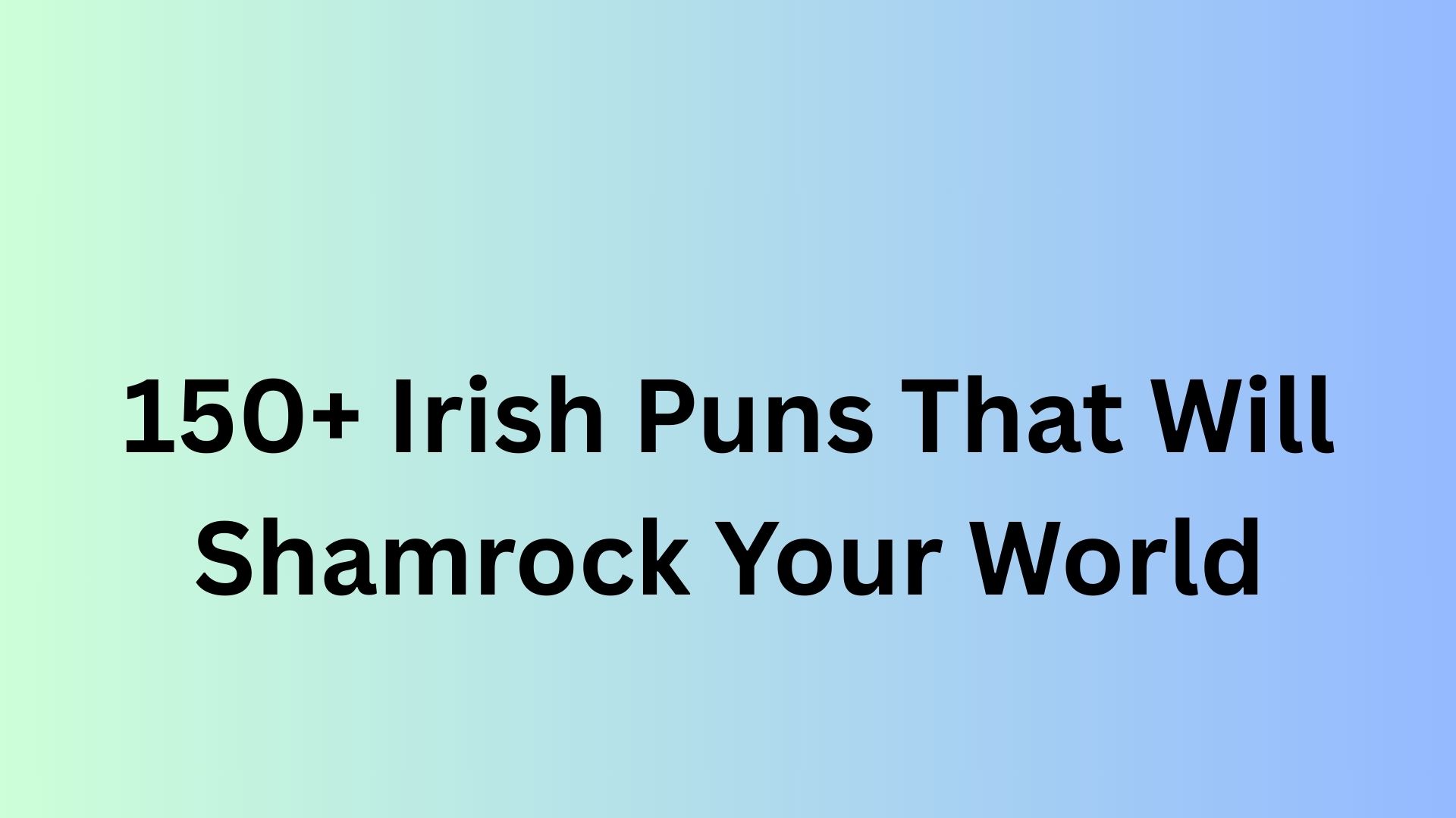 Irish Puns
