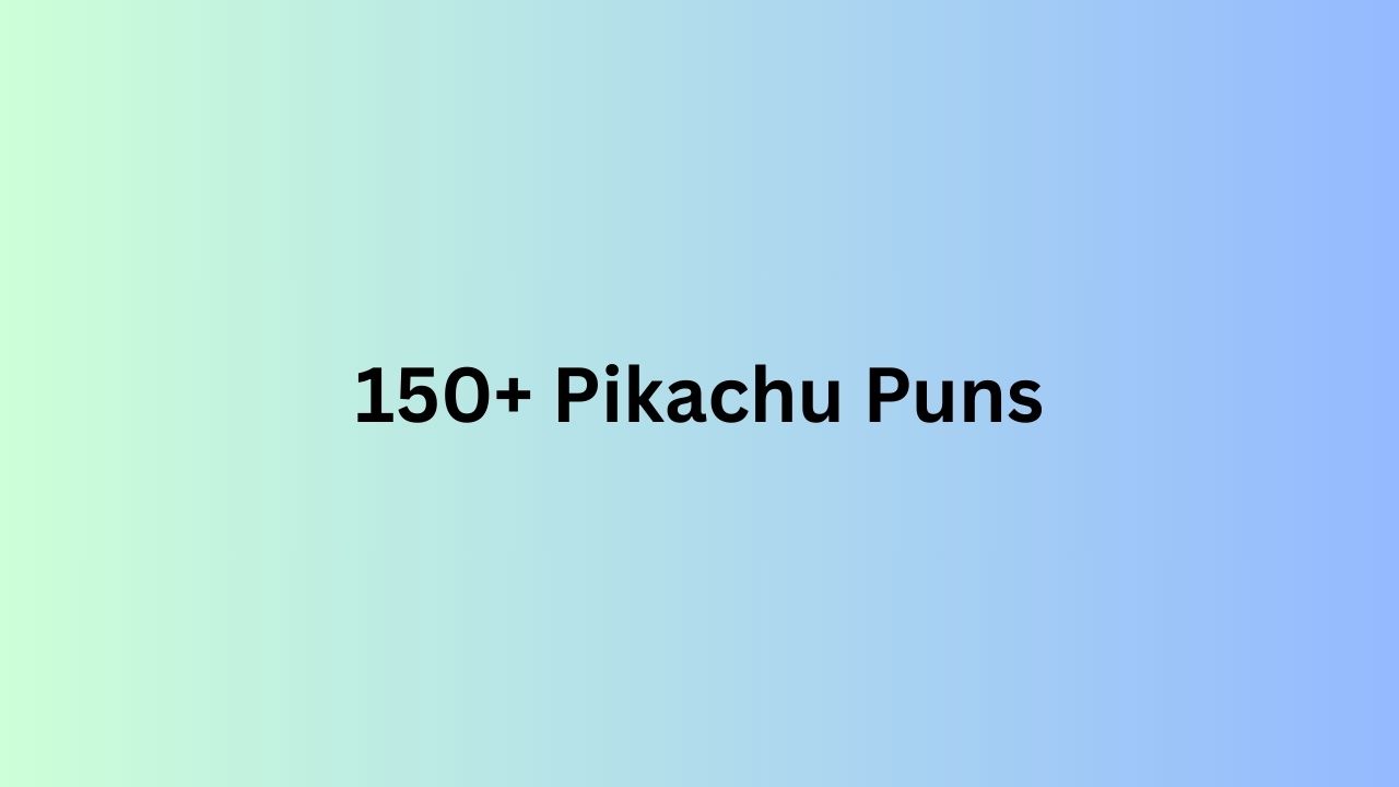 Pikachu Puns