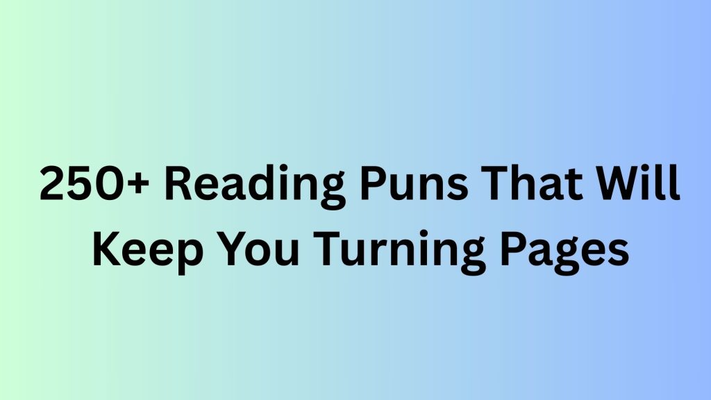 Reading Puns