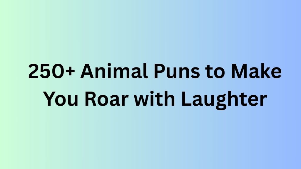 Animal Puns