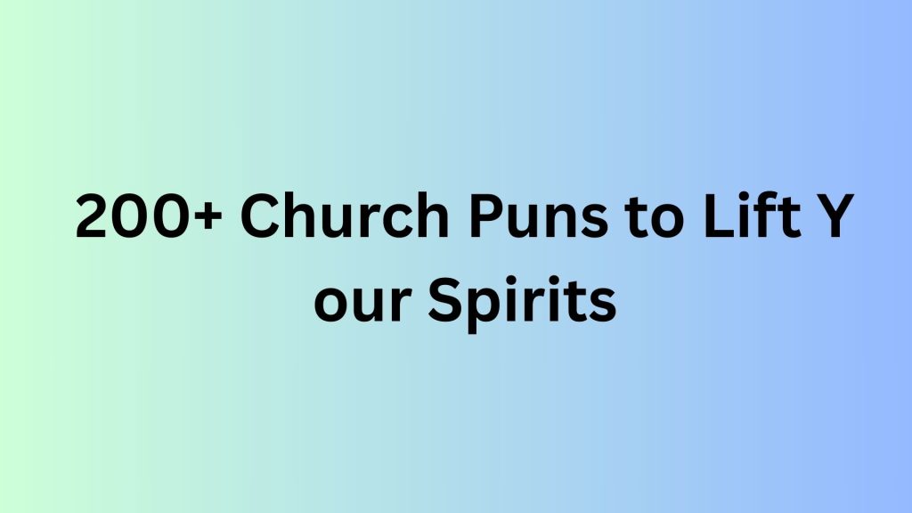Church Puns