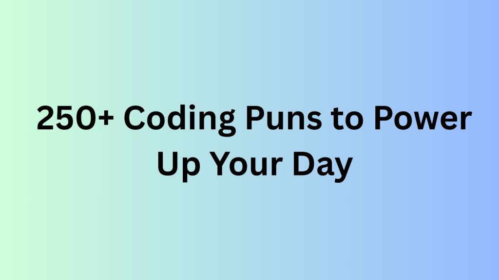 Coding Puns