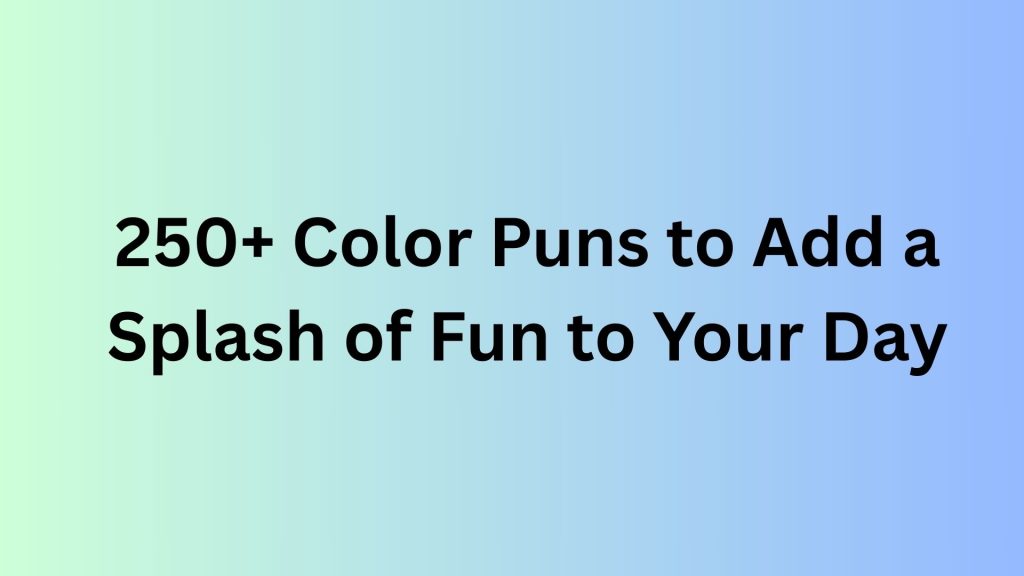 Color Puns