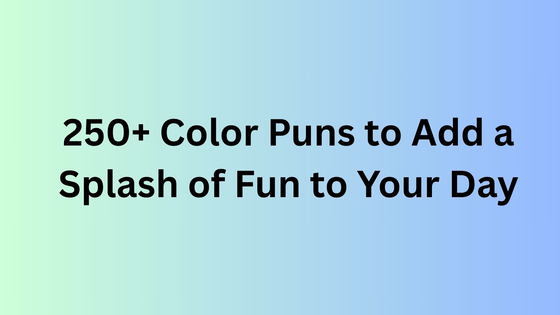 Color Puns