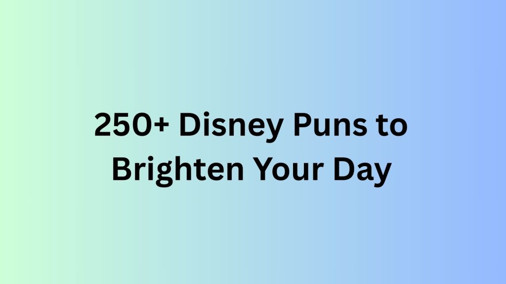 Disney Puns