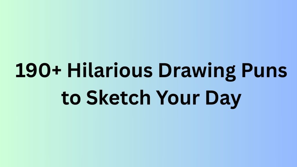Drawing Puns