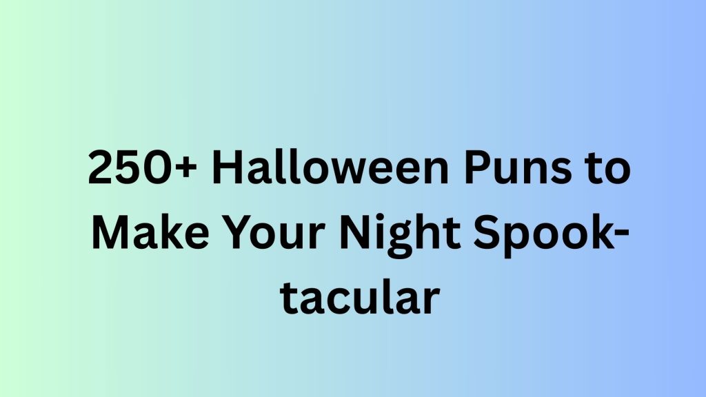 Halloween Puns