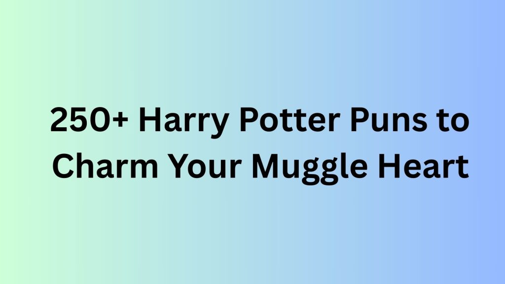 Harry Potter Puns