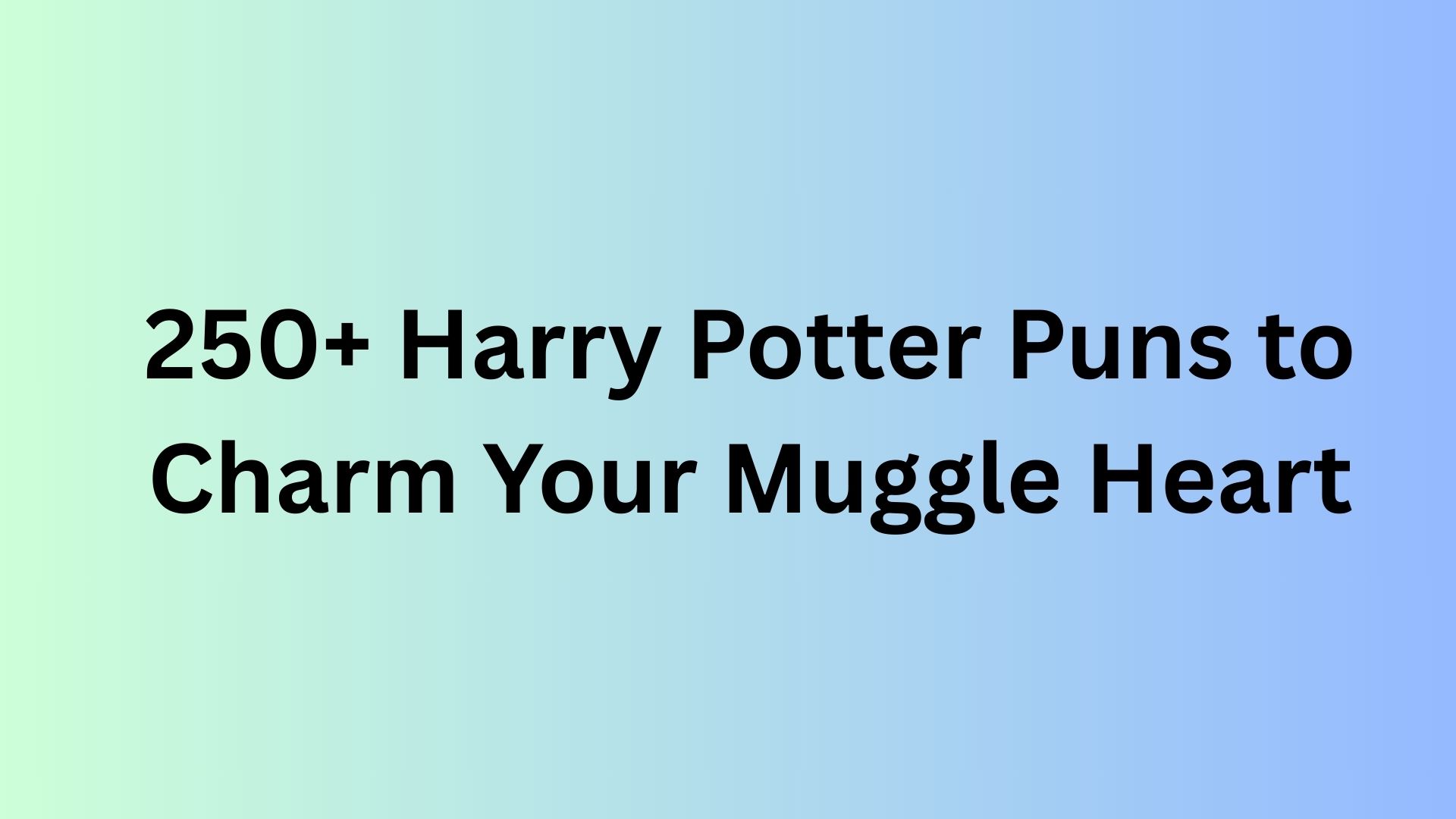 Harry Potter Puns