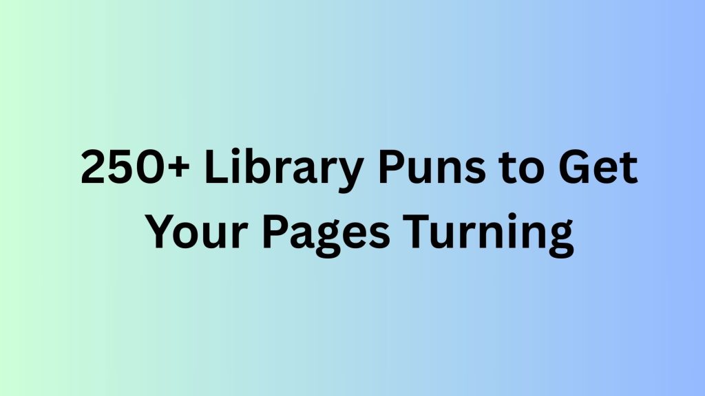 Library Puns