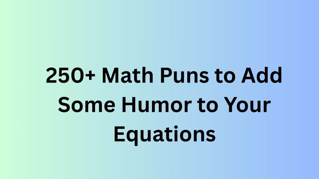 Math Puns