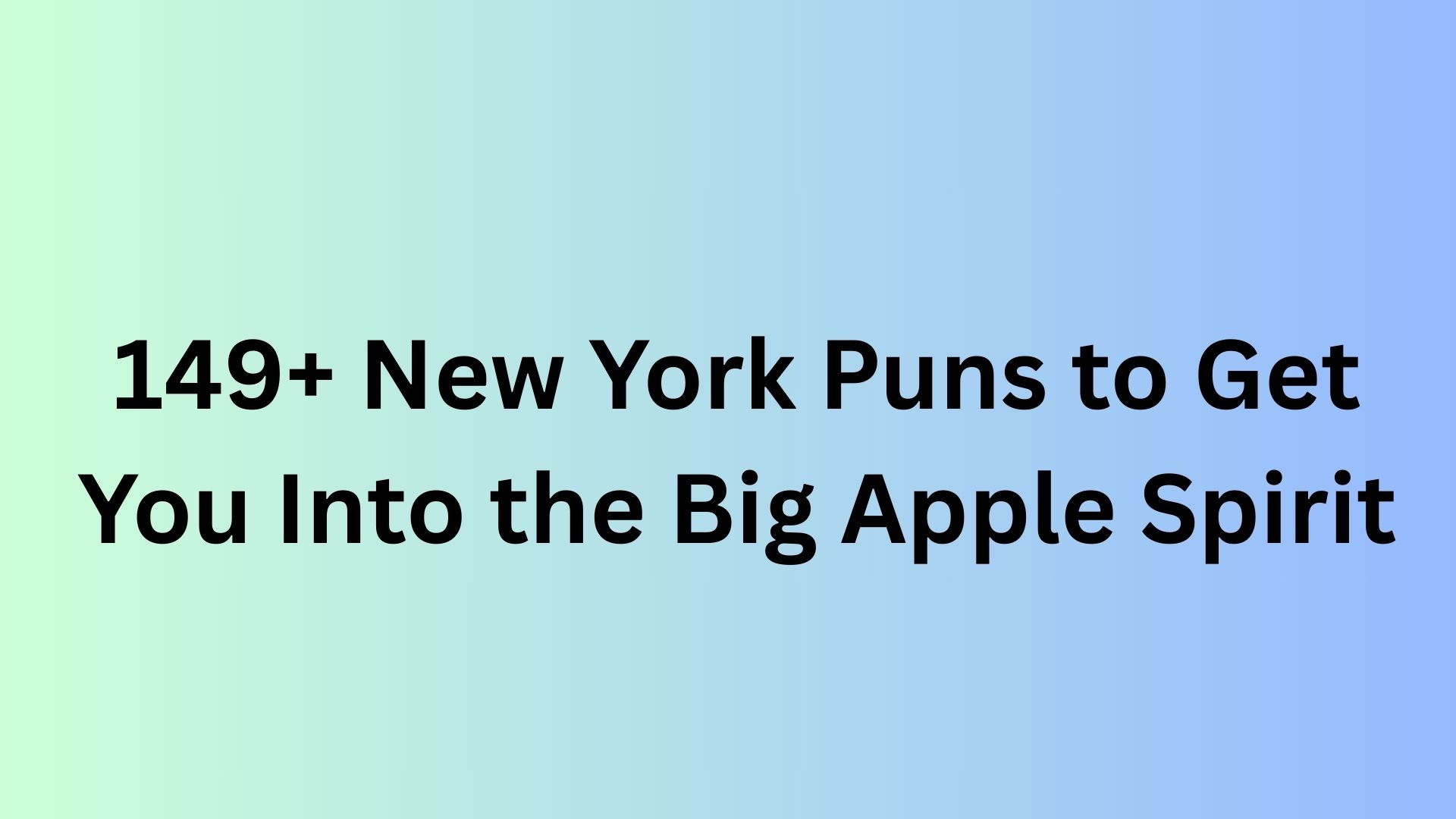New York Puns