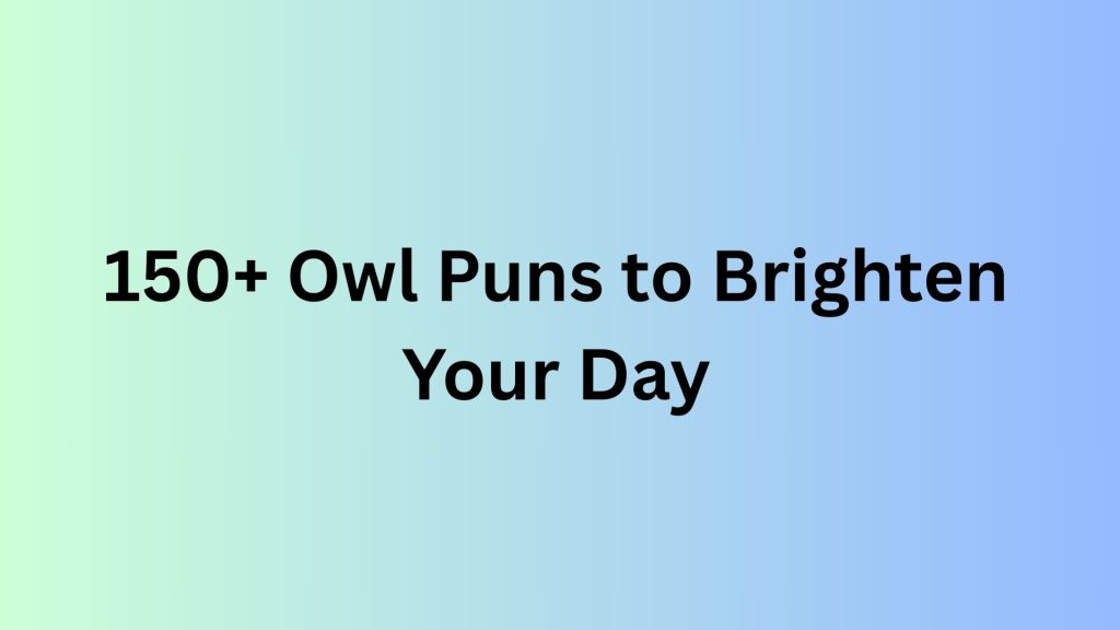 Owl Puns