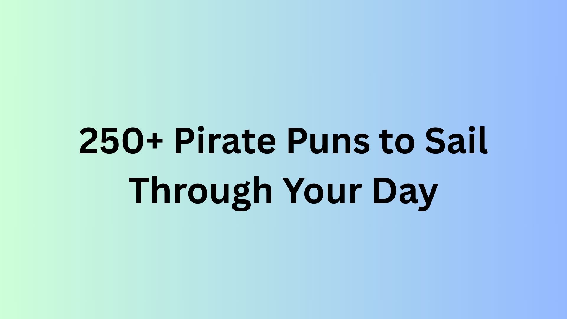 Pirate Puns