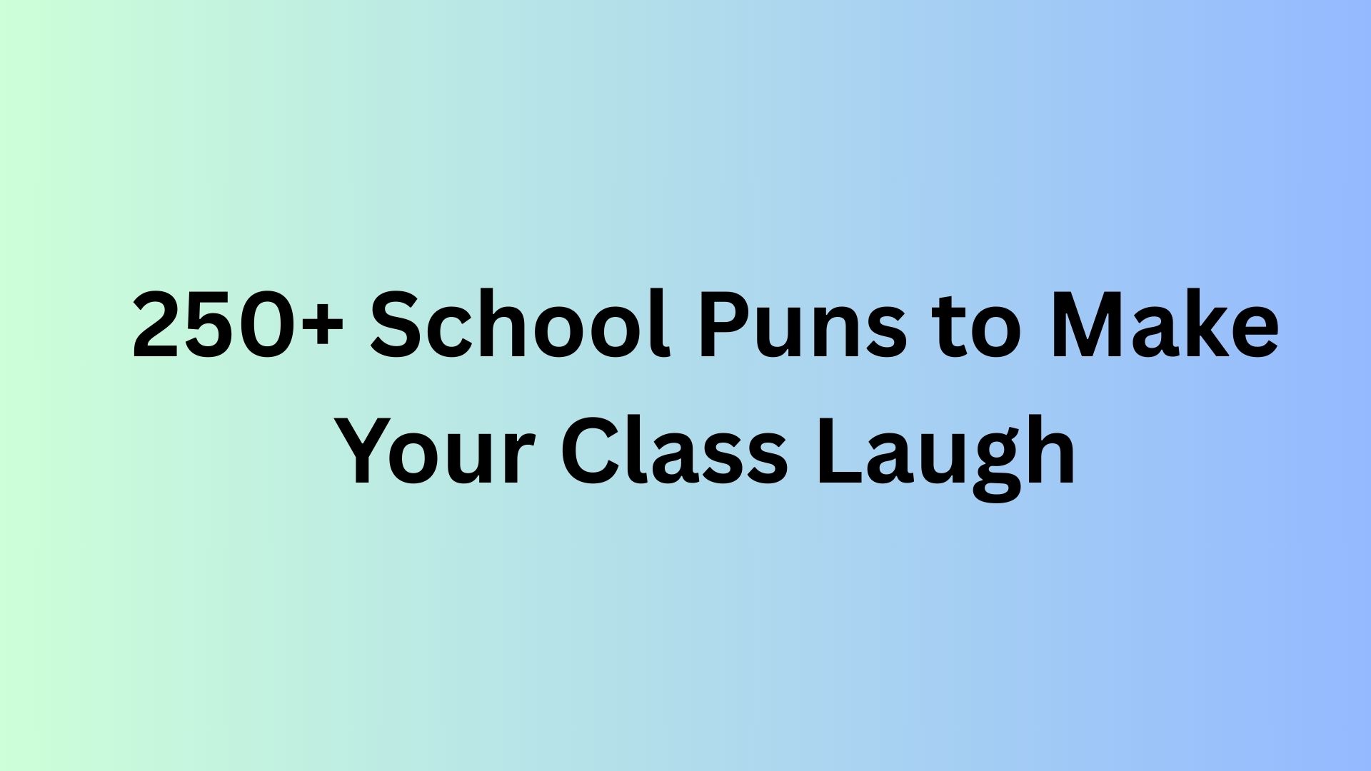 School Puns