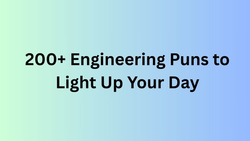 Engineering Puns