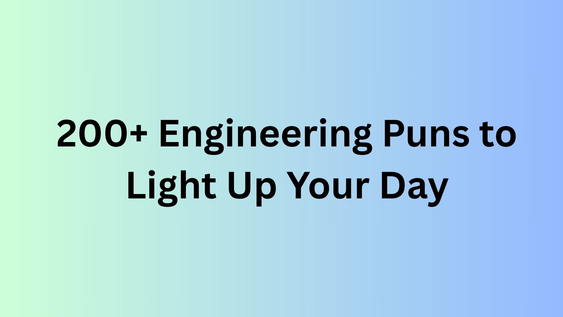Engineering Puns